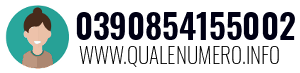 Numero di telefono 0390854155002 0390854155002