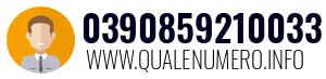 Numero di telefono 0390859210033 0390859210033