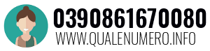 Numero di telefono 0390861670080 0390861670080