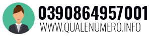 Numero di telefono 0390864957001 0390864957001