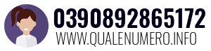 Numero di telefono 0390892865172 0390892865172