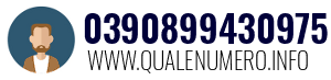 Numero di telefono 0390899430975 0390899430975