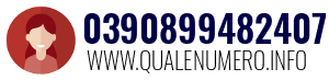 Numero di telefono 0390899482407 0390899482407