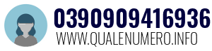 Numero di telefono 0390909416936 0390909416936