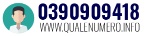 Numero di telefono 0390909418 0390909418