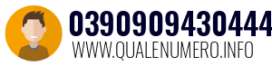 Numero di telefono 0390909430444 0390909430444