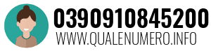 Numero di telefono 0390910845200 0390910845200