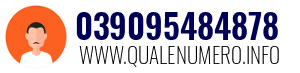 Numero di telefono 039095484878 039095484878