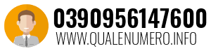 Numero di telefono 0390956147600 0390956147600