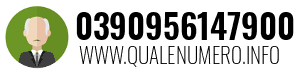 Numero di telefono 0390956147900 0390956147900