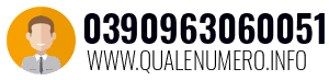 Numero di telefono 0390963060051 0390963060051