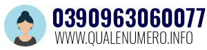 Numero di telefono 0390963060077 0390963060077