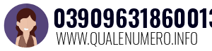 Numero di telefono 03909631860013 03909631860013