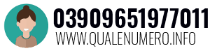 Numero di telefono 03909651977011 03909651977011