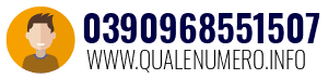 Numero di telefono 0390968551507 0390968551507