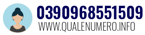 Numero di telefono 0390968551509 0390968551509