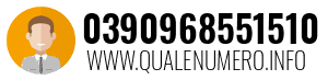 Numero di telefono 0390968551510 0390968551510