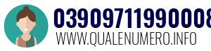 Numero di telefono 03909711990008 03909711990008