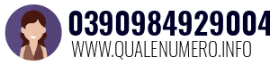 Numero di telefono 0390984929004 0390984929004
