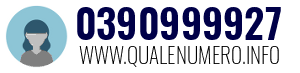 Numero di telefono 0390999927 0390999927
