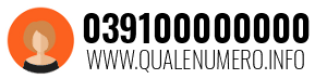 Numero di telefono 039100000000 039100000000