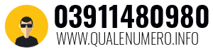 Numero di telefono 03911480980 03911480980