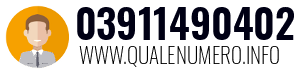 Numero di telefono 03911490402 03911490402