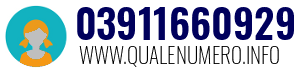 Numero di telefono 03911660929 03911660929