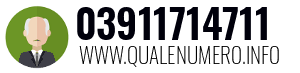 Numero di telefono 03911714711 03911714711