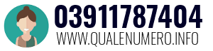 Numero di telefono 03911787404 03911787404