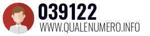 Numero di telefono 039122 039122