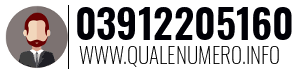Numero di telefono 03912205160 03912205160