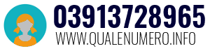 Numero di telefono 03913728965 03913728965