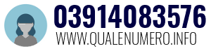 Numero di telefono 03914083576 03914083576