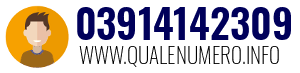Numero di telefono 03914142309 03914142309