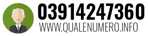 Numero di telefono 03914247360 03914247360