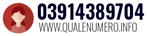 Numero di telefono 03914389704 03914389704