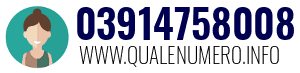 Numero di telefono 03914758008 03914758008