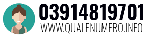 Numero di telefono 03914819701 03914819701
