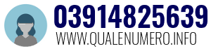 Numero di telefono 03914825639 03914825639