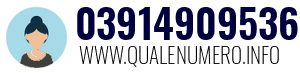 Numero di telefono 03914909536 03914909536