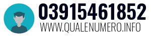Numero di telefono 03915461852 03915461852