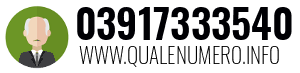 Numero di telefono 03917333540 03917333540