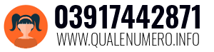 Numero di telefono 03917442871 03917442871