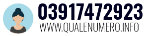 Numero di telefono 03917472923 03917472923