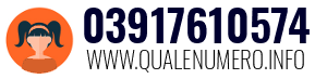 Numero di telefono 03917610574 03917610574