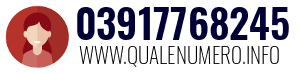 Numero di telefono 03917768245 03917768245