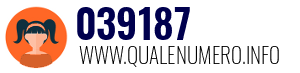 Numero di telefono 039187 039187