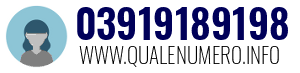 Numero di telefono 03919189198 03919189198