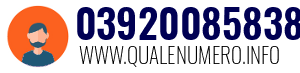 Numero di telefono 03920085838 03920085838